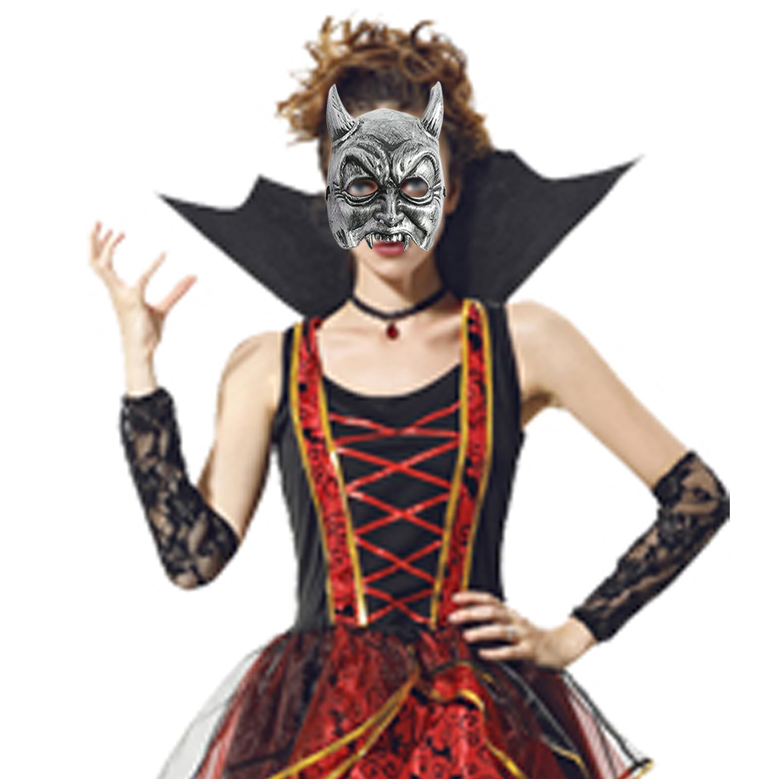 Amazon.co.jp: PINKLALA 大人用 絶妙な悪魔の形の怖いコスプレ